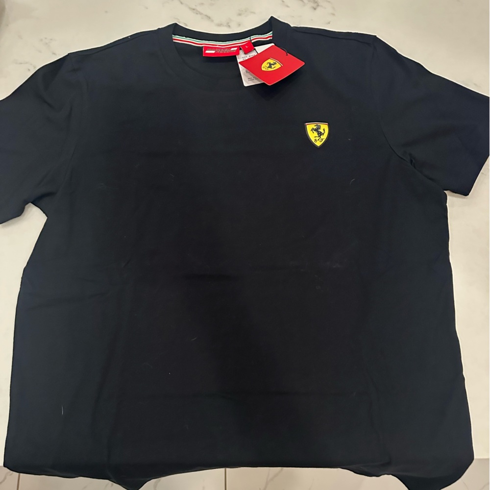 Ferrari Men's Black Short Sleeve Tee